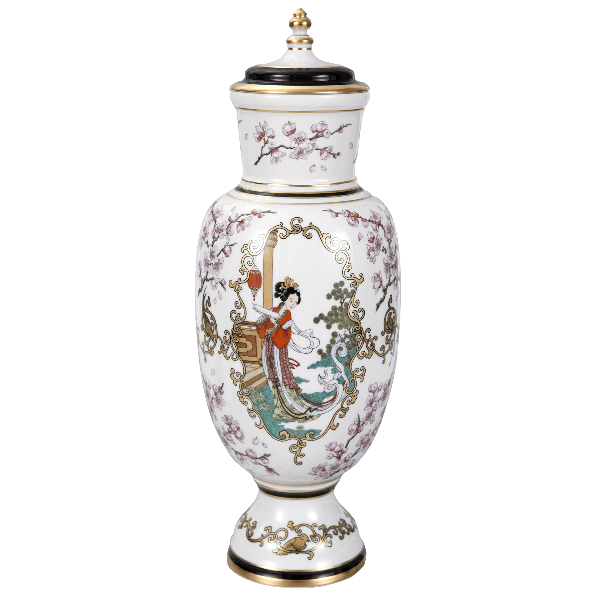 Vase Drei Asiatische Damen, limitiert, H 39 cm | Meissen Limitierte Meisterwerke 603284 - 51118 - Meissen Weimar