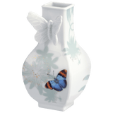 Vase, eckig, klein, Exotic Spring, H 13 cm | Meissen Butterfly Collection