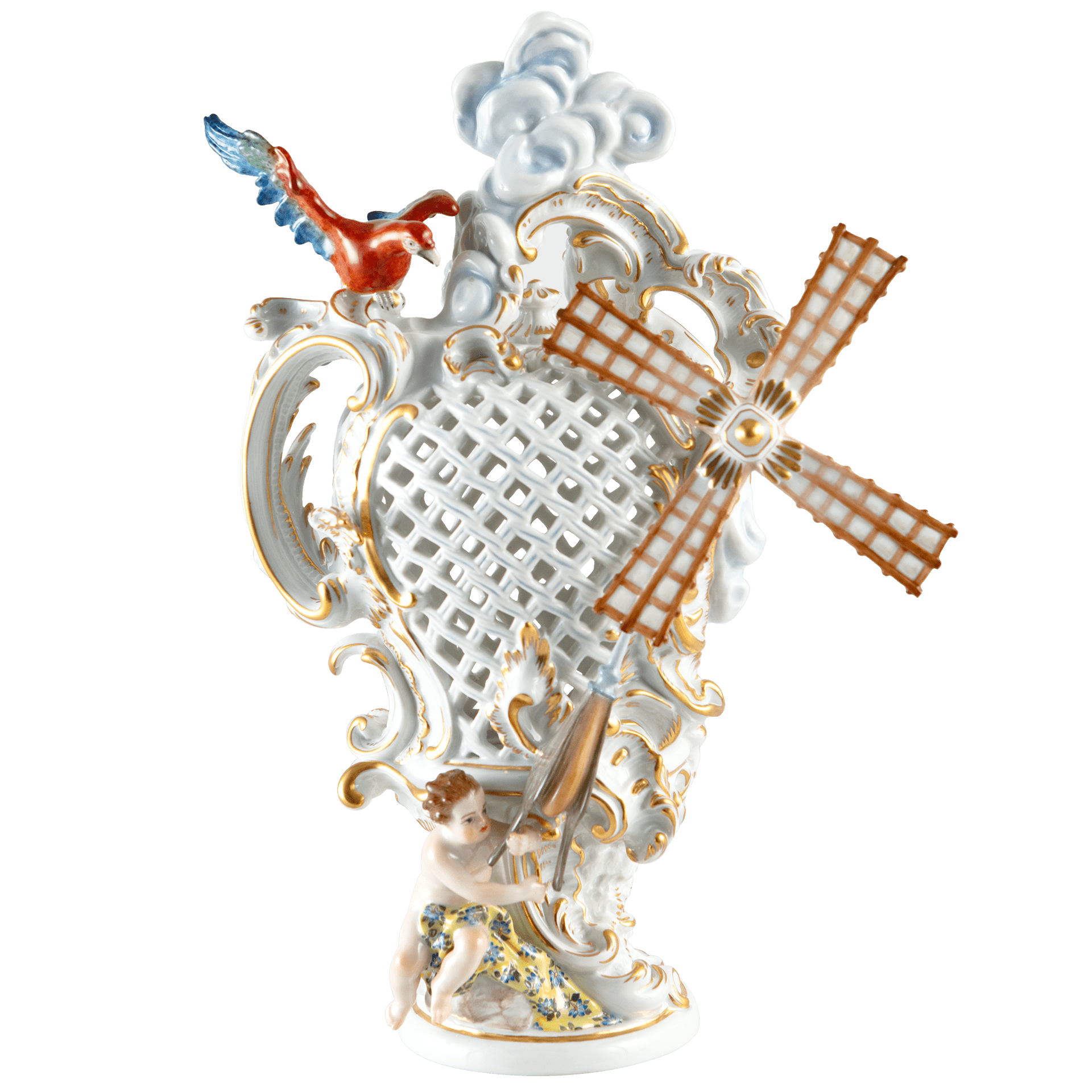 Vase Elementevase Luft, H 32 cm, limitiert | Meissen Limitierte Meisterwerke 900384-81m20 - Meissen Weimar