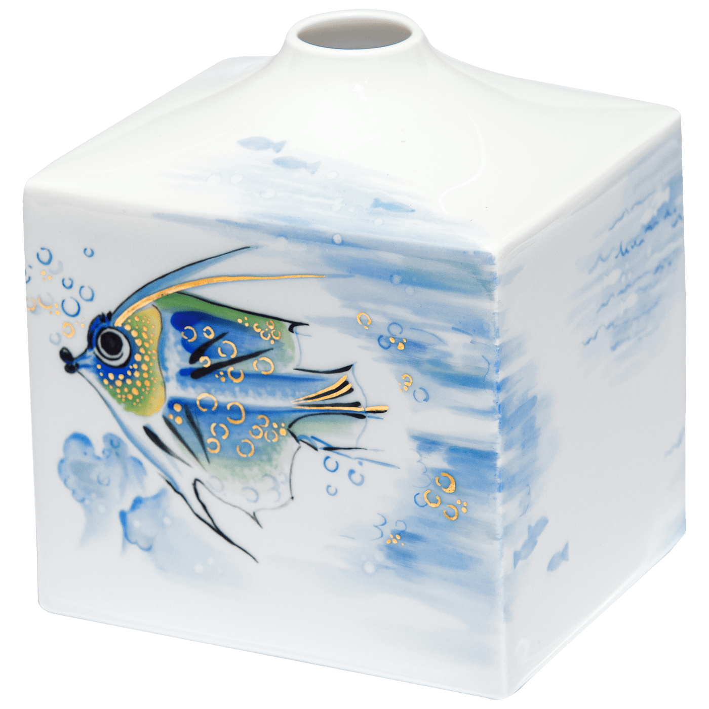 Vase, Fisch Flirt, H 13 cm | Meissen Cosmopolitan 936a74 - 50192 - Meissen Weimar