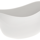 Vase, Ying-Yang,flach, Weiß, L 28,5 cm | Meissen Vasen Kollektion