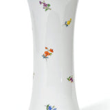 Vase, Gestreute Blümchen, bunt, Goldrand, H 25 cm | Meissen Vasen-Kollektion