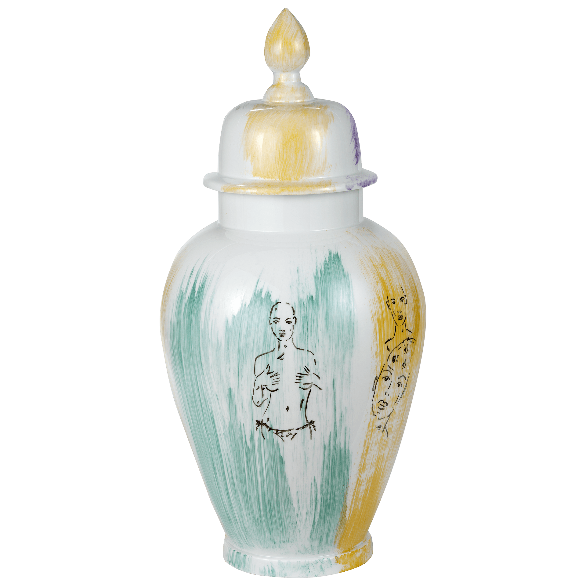 Vase Goldrush II, H 64 cm | Meissen Unikate 63c052 - u5419 - Meissen Weimar