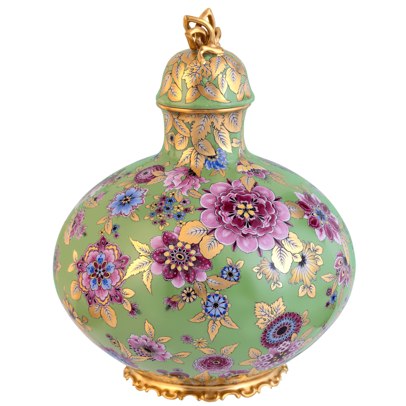 Vase Grafische Blumenwiese, H 36 cm, Limitierte Auflage | Meissen Limitierte Meisterwerke 586084 - 51380 - Meissen Weimar