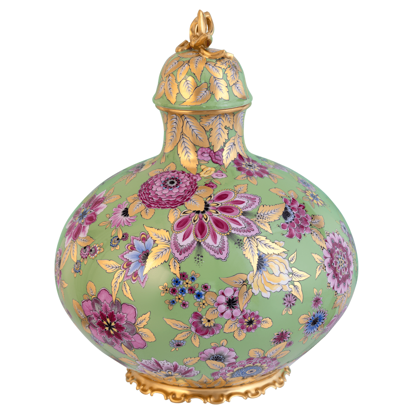 Vase Grafische Blumenwiese, H 36 cm, Limitierte Auflage | Meissen Limitierte Meisterwerke 586084 - 51380 - Meissen Weimar