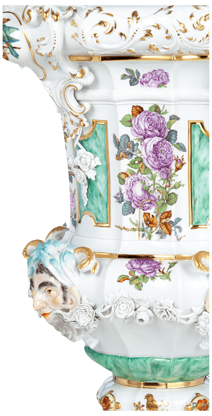 Vase, Groteske, H 120 cm | Meissen Limitierte Meisterwerke 209084 - 81m09 - Meissen Weimar