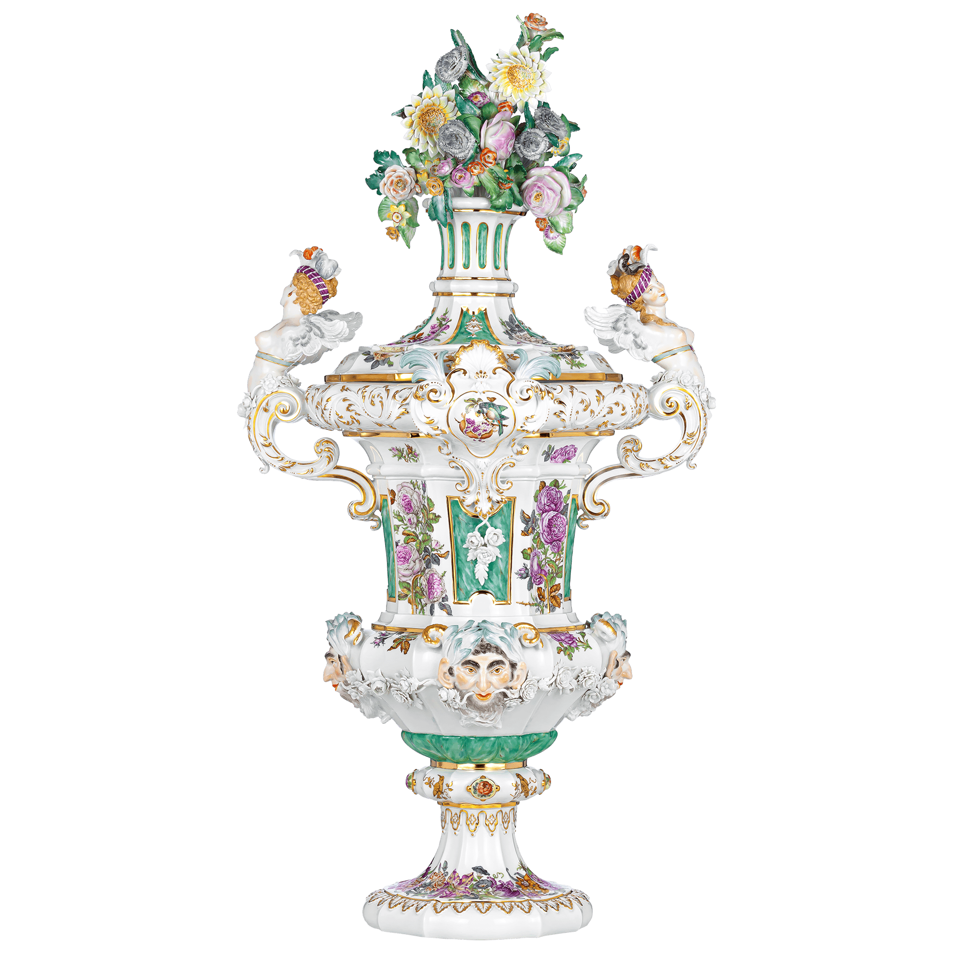 Vase, Groteske, H 120 cm | Meissen Limitierte Meisterwerke 209084 - 81m09 - Meissen Weimar