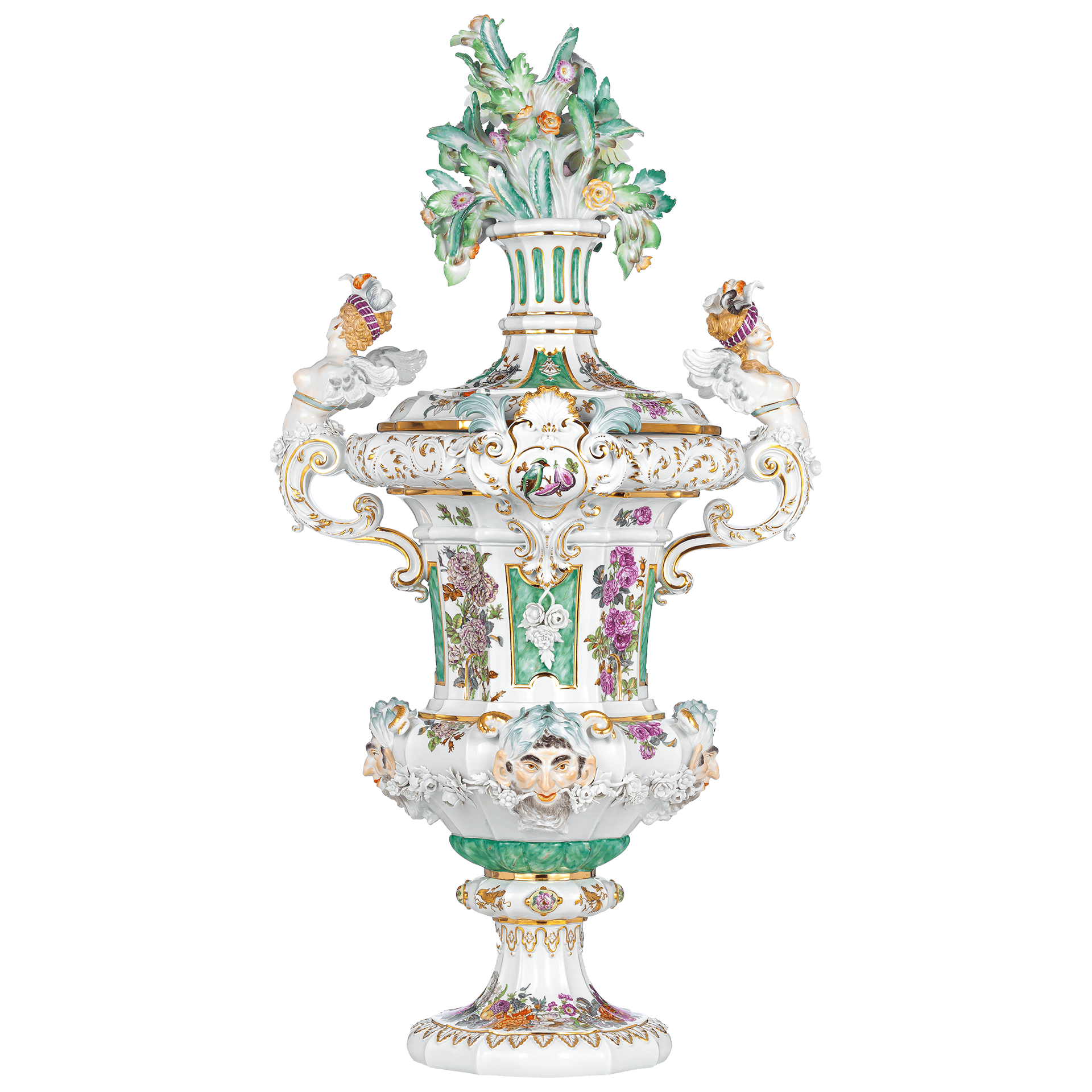 Vase, Groteske, H 120 cm | Meissen Limitierte Meisterwerke 209084 - 81m09 - Meissen Weimar