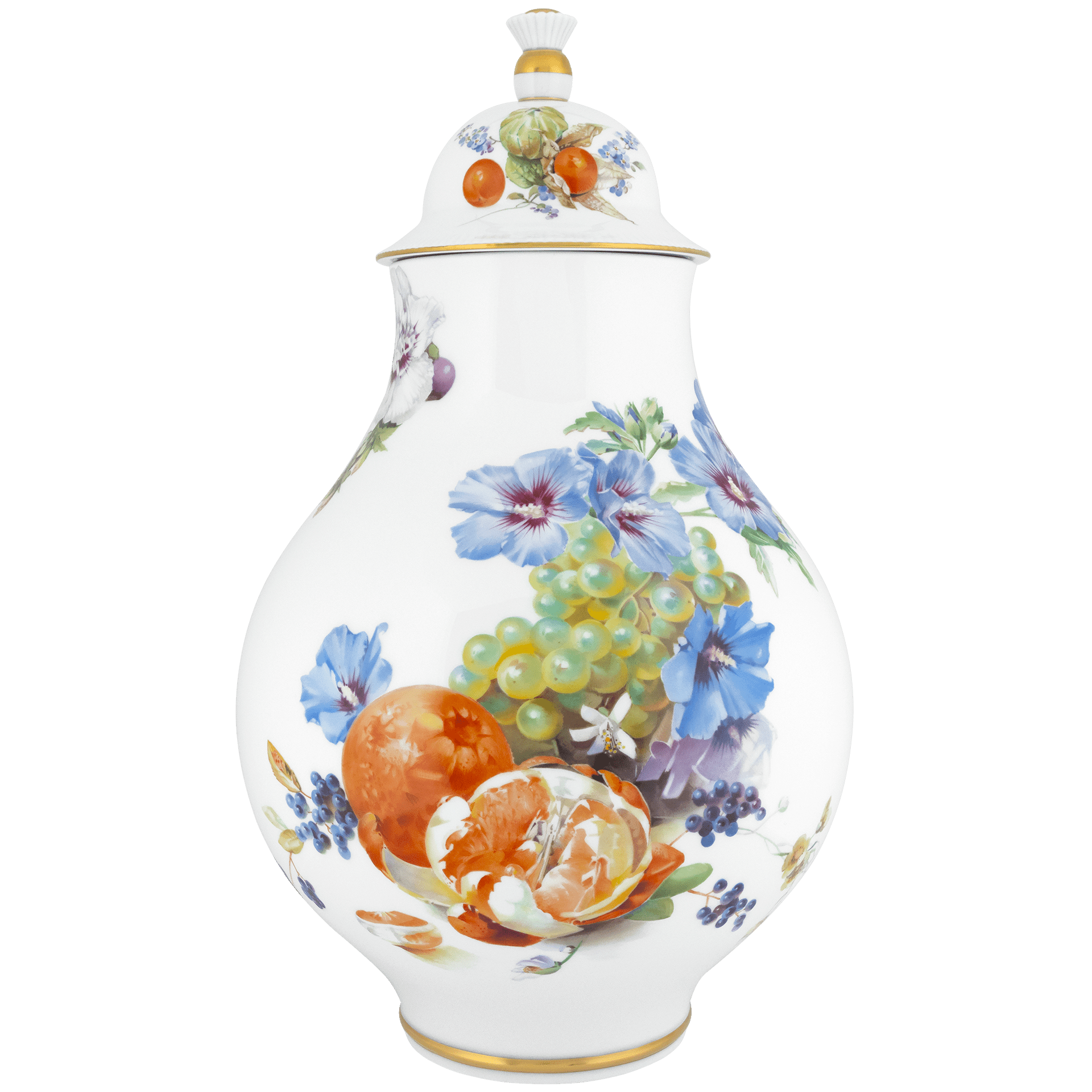 Vase "Hibiskus mit Früchten", Lim. 25, H 44 cm | Meissen Limitierte Meisterwerke 25B184-51931 - Meissen Weimar