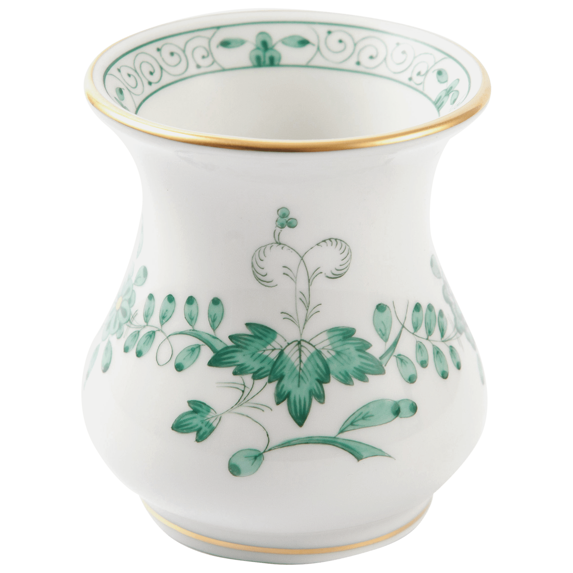 Vase, Indische Malerei, H 6 cm | Meissen Neuer Ausschnitt 340310 - 50088 - Meissen Weimar