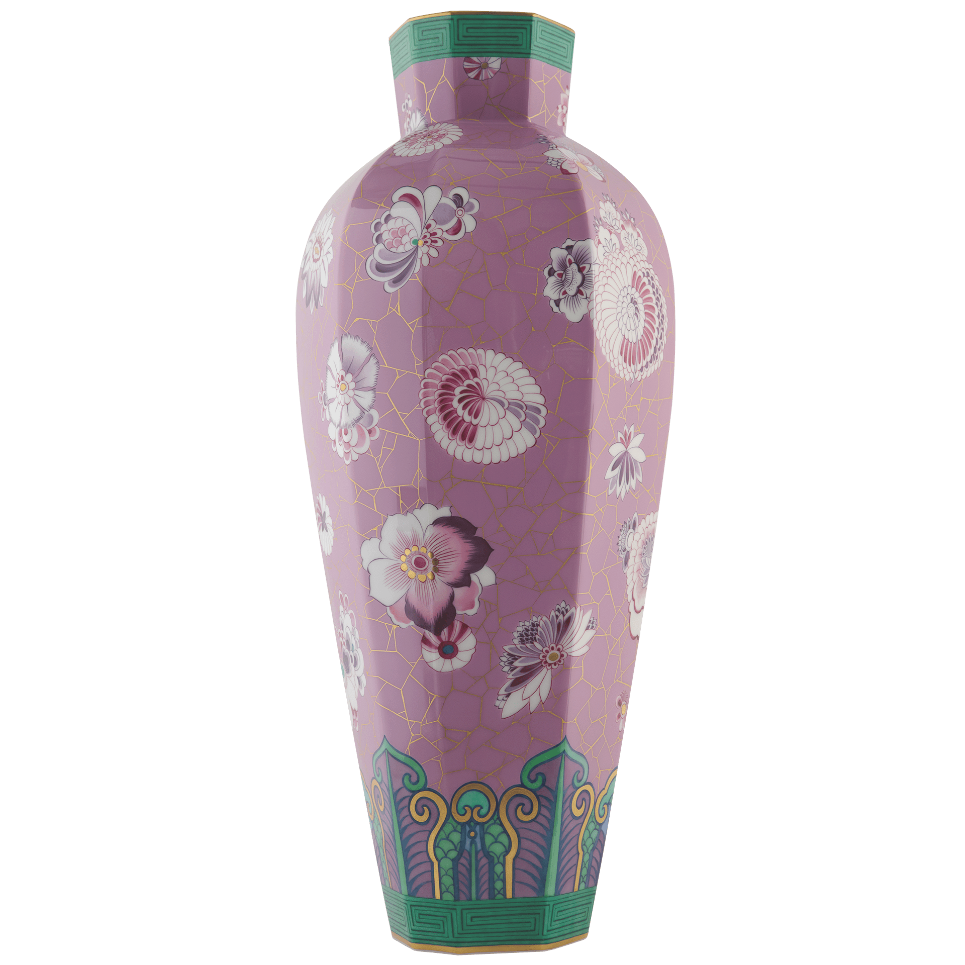 Vase "Indischer Garten", Lim. 25, H 51 cm | Meissen Limitierte Meisterwerke 48A084-50475 - Meissen Weimar