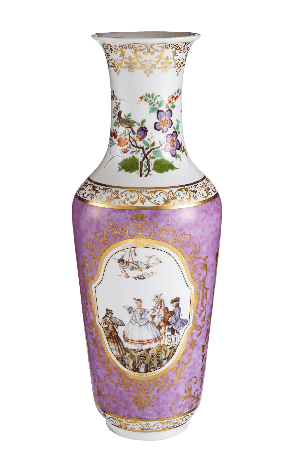 Vase Karneval, Bunt, H 62 cm | Meissen Limitierte Meisterwerke 276684 - 50480 - Meissen Weimar
