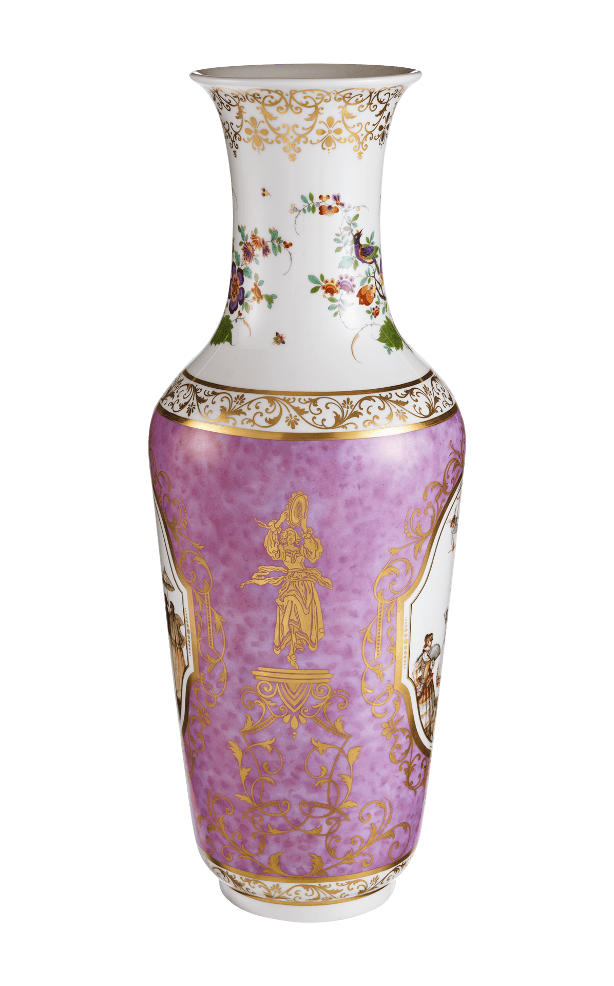 Vase Karneval, Bunt, H 62 cm | Meissen Limitierte Meisterwerke 276684 - 50480 - Meissen Weimar