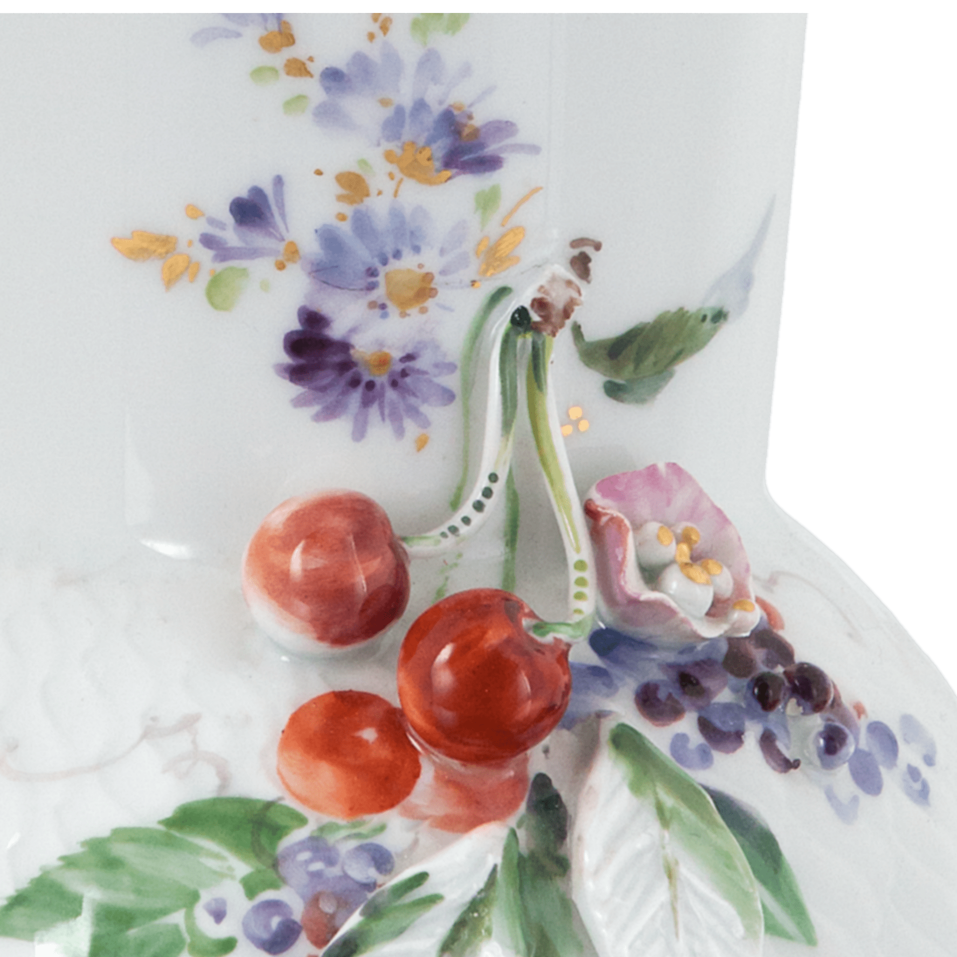 Vase Kirschen mit Relief, H 30 cm | Meissen Vasen Kollektion 719391 - 50312 - Meissen Weimar