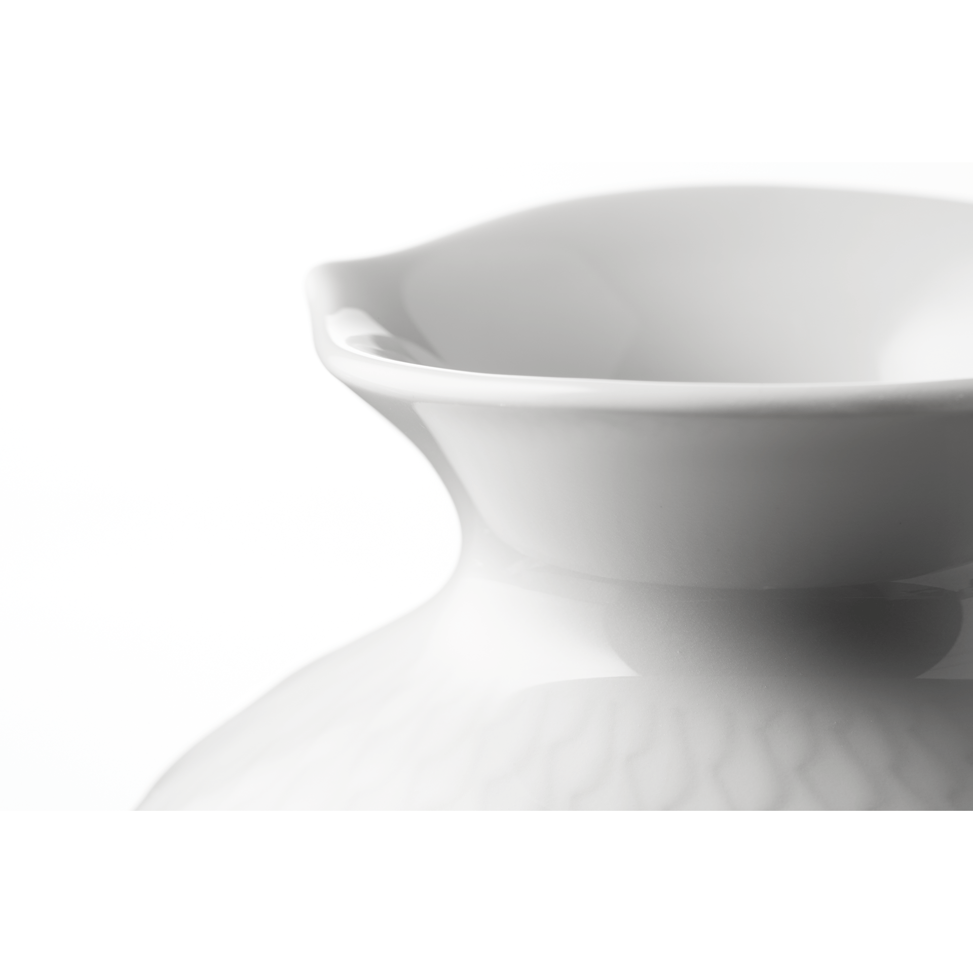 Vase, klein, Weiß, H 9 cm | Accessoires Meissen Wellenspiel Relief 000001 - 50143 - Meissen Weimar