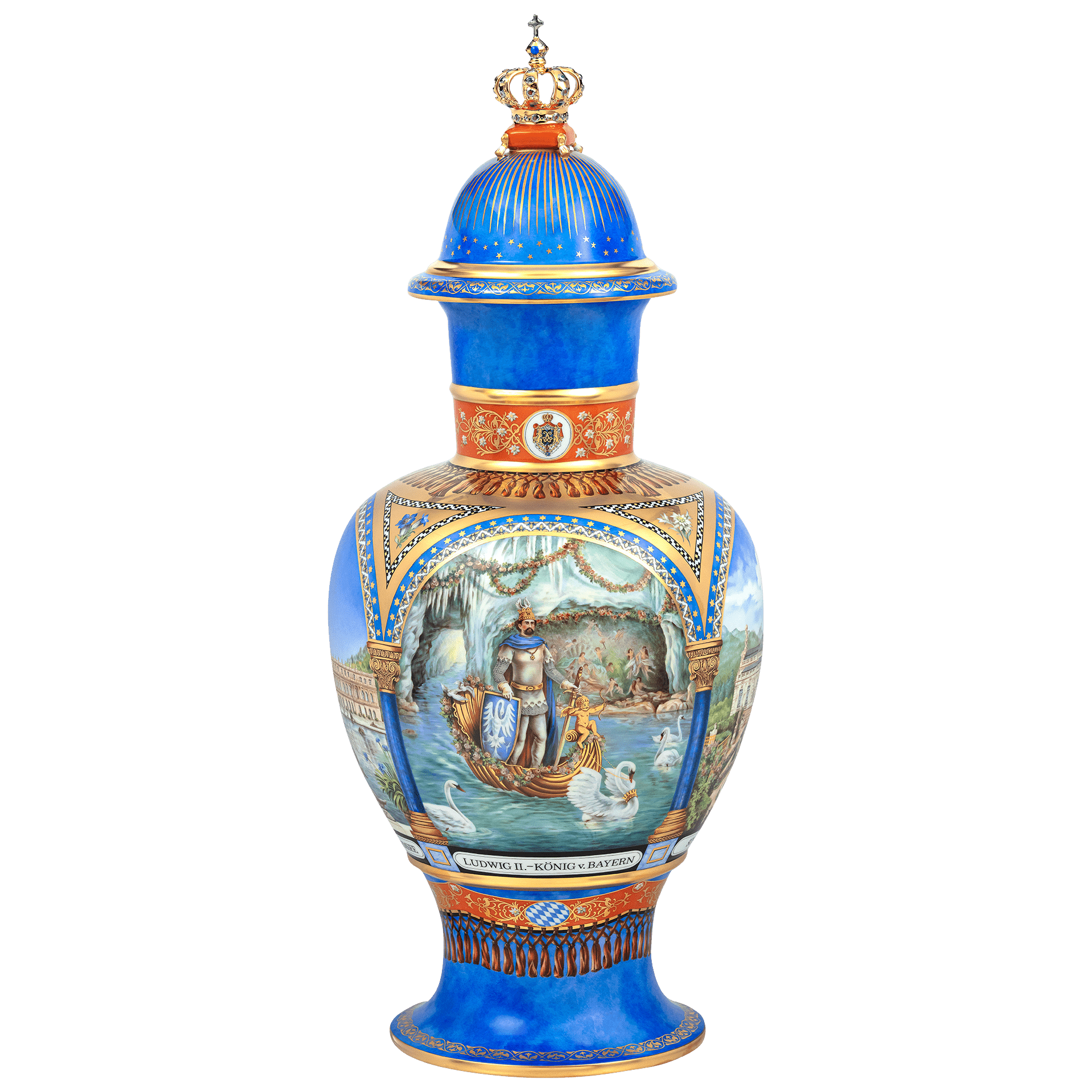 Vase König Ludwig, Limitiert, H 69 cm | Meissen Limitierte Meisterwerke 277284 - 51328 - Meissen Weimar