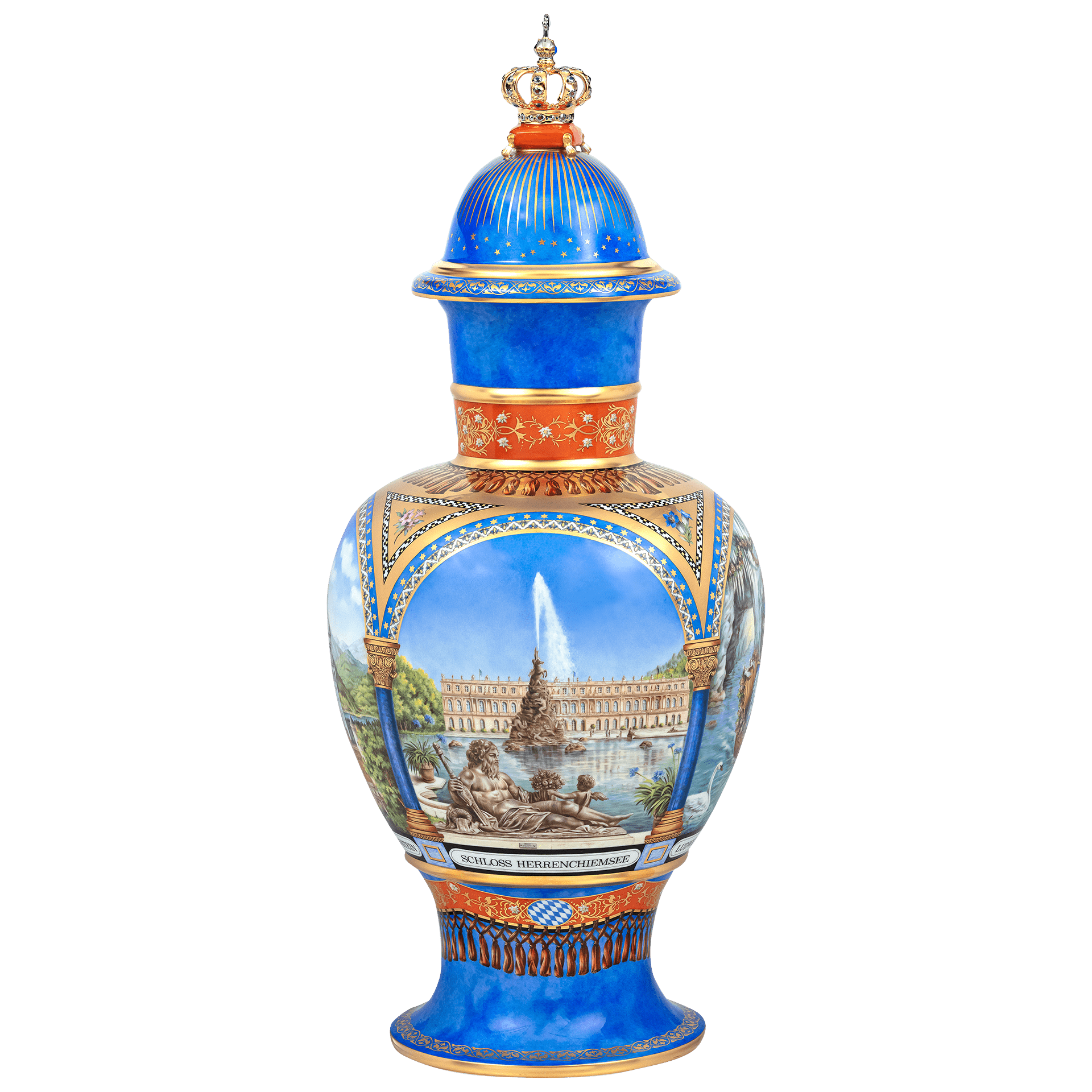 Vase König Ludwig, Limitiert, H 69 cm | Meissen Limitierte Meisterwerke 277284 - 51328 - Meissen Weimar