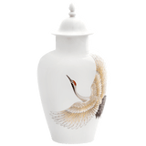 Vase Kranich Braun, H 33 cm, limitiert | Meissen Limited Edition