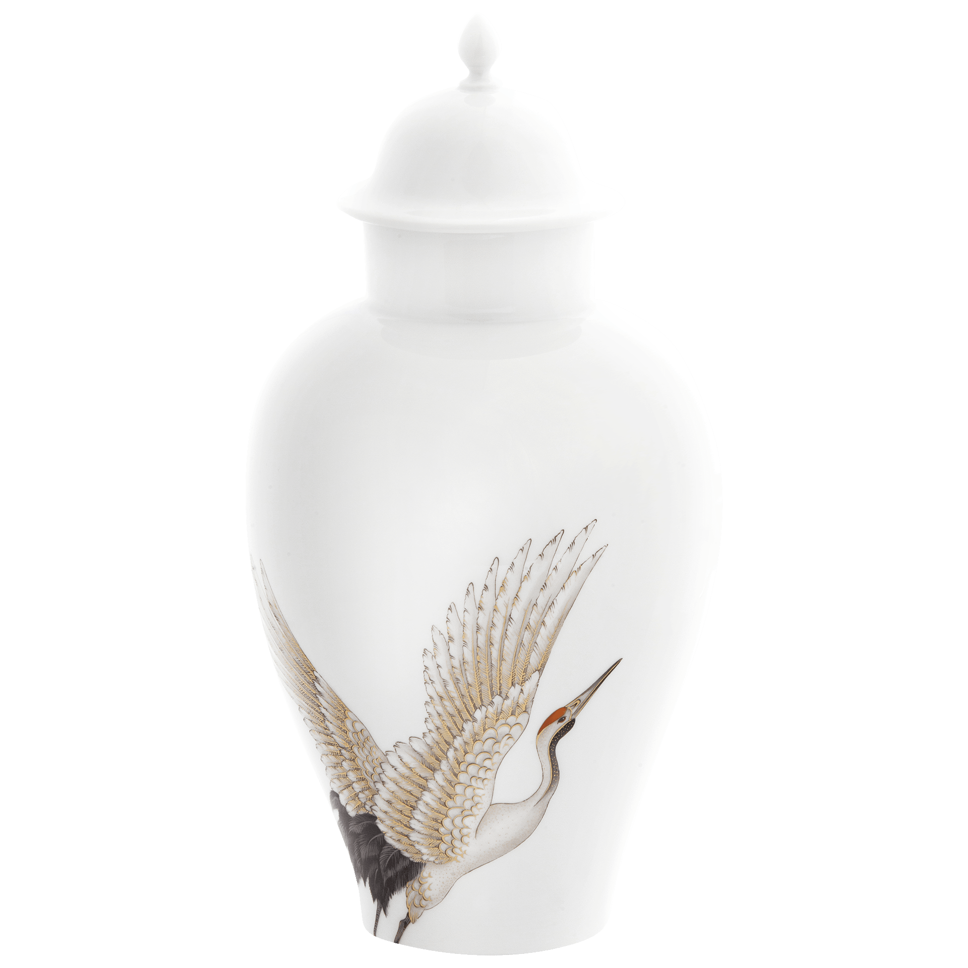 Vase Kranich, H 24,5 cm, limitiert | Meissen Limitierte Meisterwerke 61a174 - 51082 - Meissen Weimar