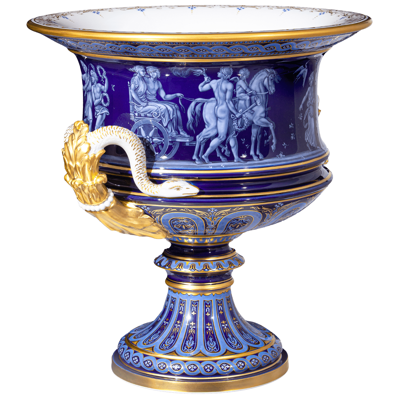 Vase, Limogesmalerei, H 30 cm | Meissen Limitierte Meisterwerke 274284 - 50m66 - Meissen Weimar