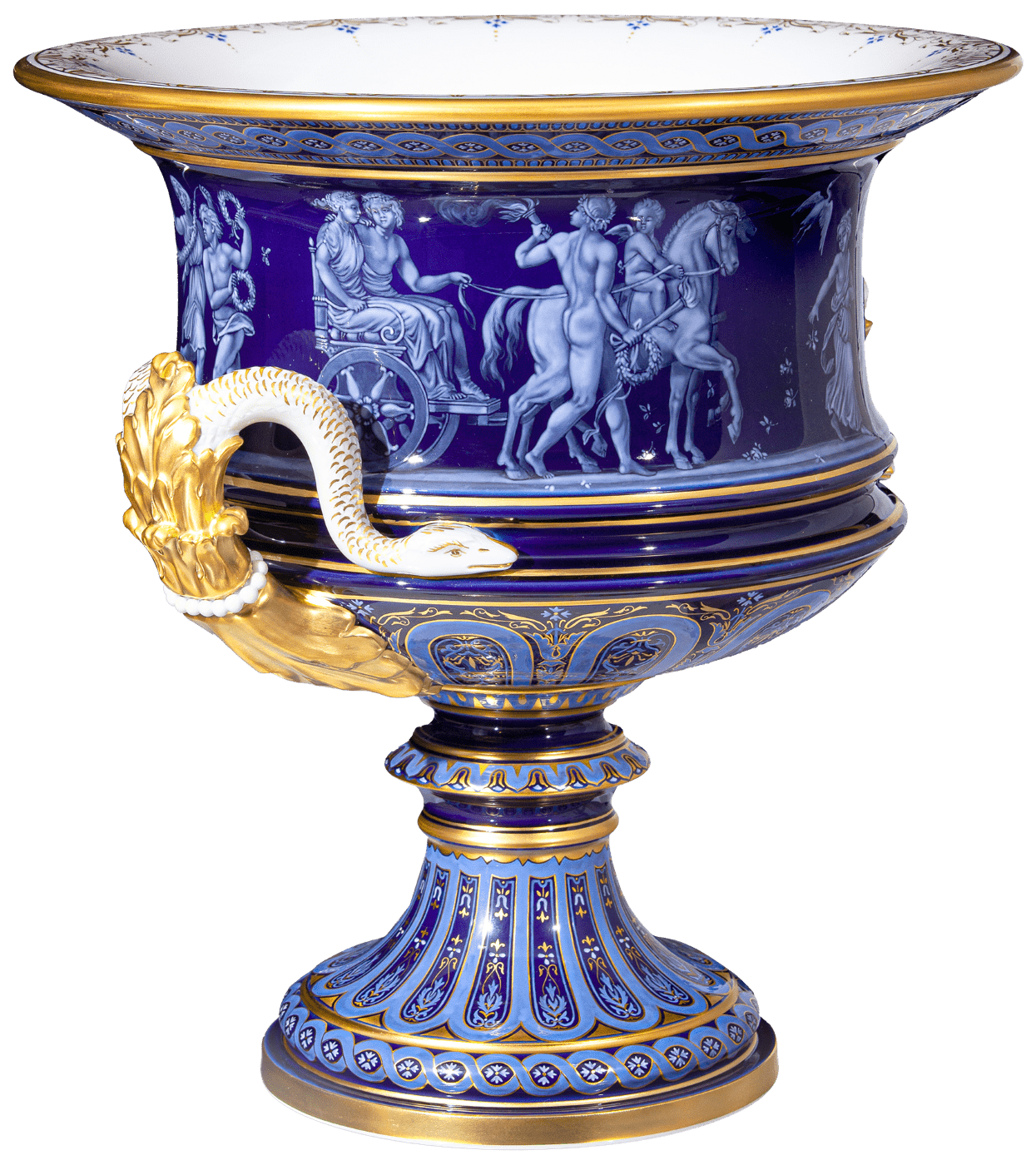 Vase, Limogesmalerei, H 30 cm | Meissen Limitierte Meisterwerke 274284 - 50m66 - Meissen Weimar