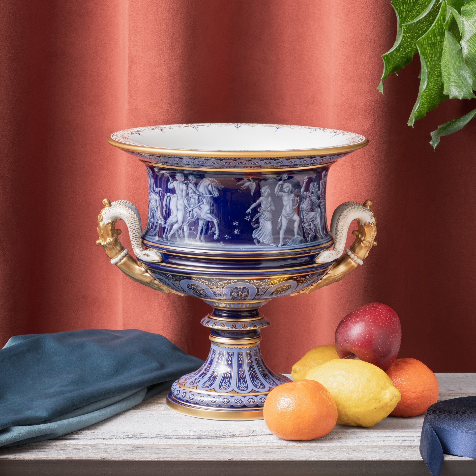 Vase, Limogesmalerei, H 30 cm | Meissen Limitierte Meisterwerke 274284 - 50m66 - Meissen Weimar