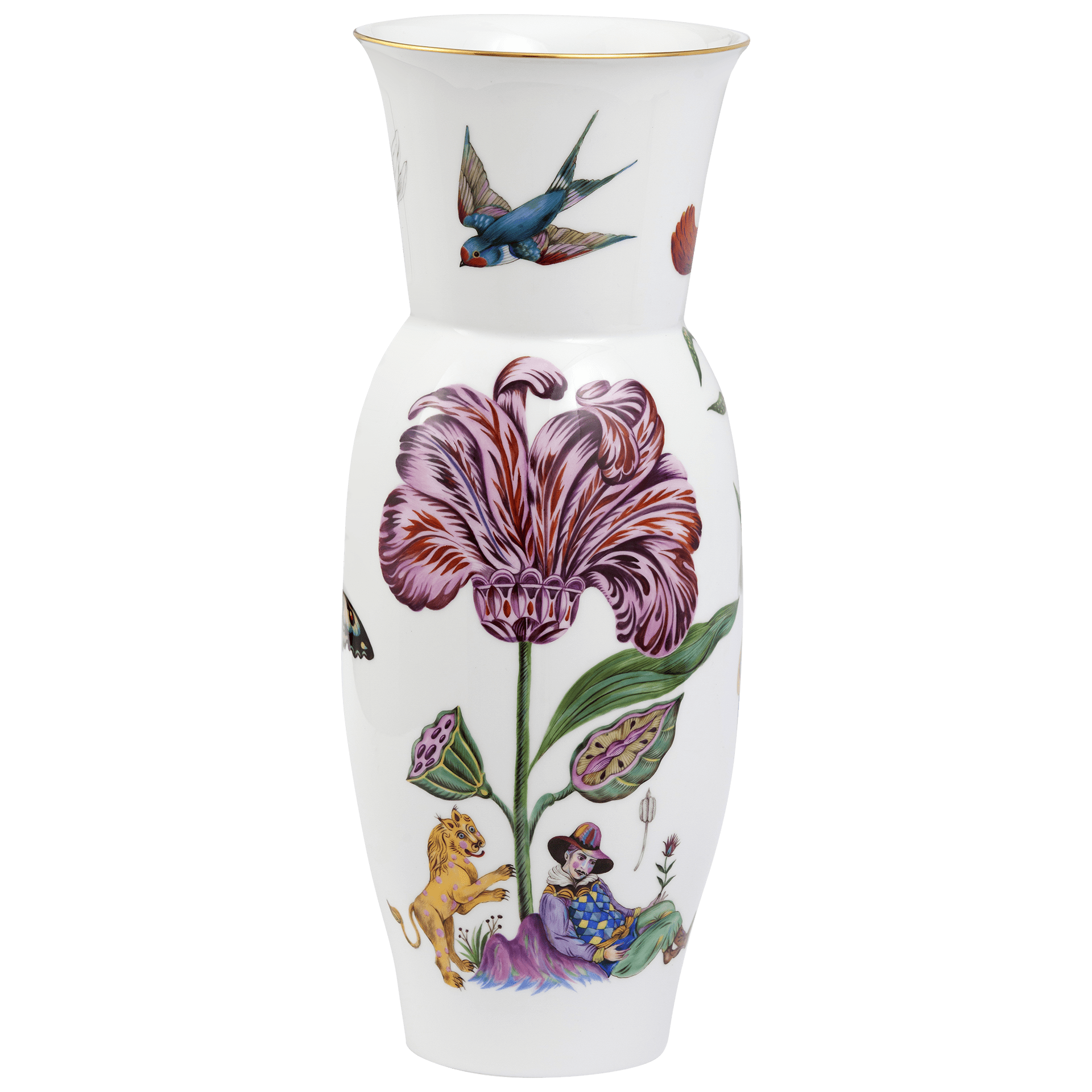 Vase Lion Garden H 34,5 cm | Meissen Vasen Kollektion 65c055 - 50330 - Meissen Weimar