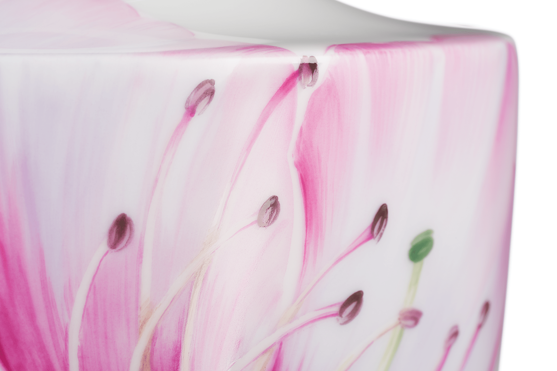 Vase, Malerei "Giant Bloom", Pfirsichblüte, H 18 cm | Meissen Vasen Kollektion 61A166 - 50531 - Meissen Weimar
