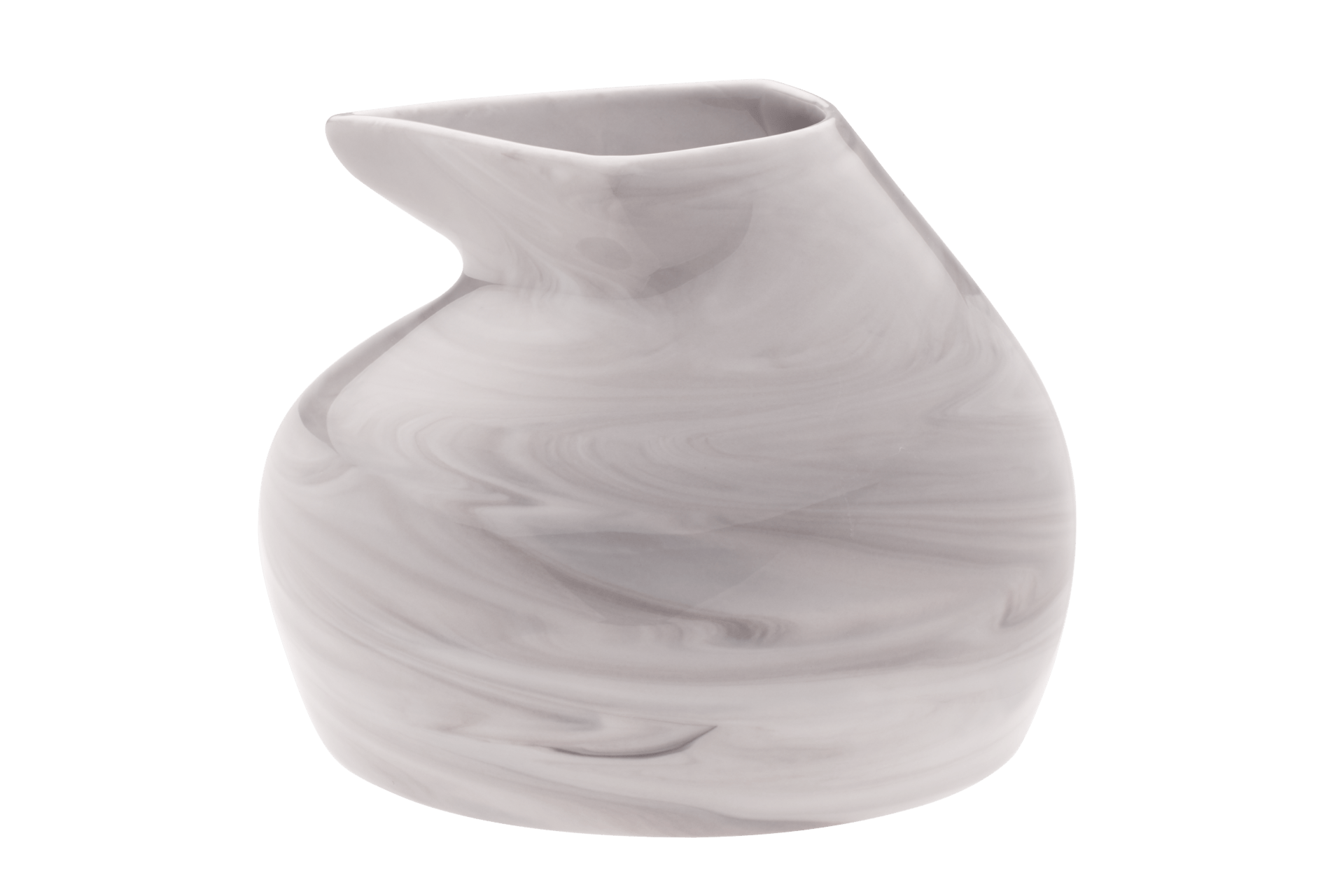 Vase marmoriert light grey, H 11 cm | Meissen Antactica Collection 004001 - 50561 - Meissen Weimar