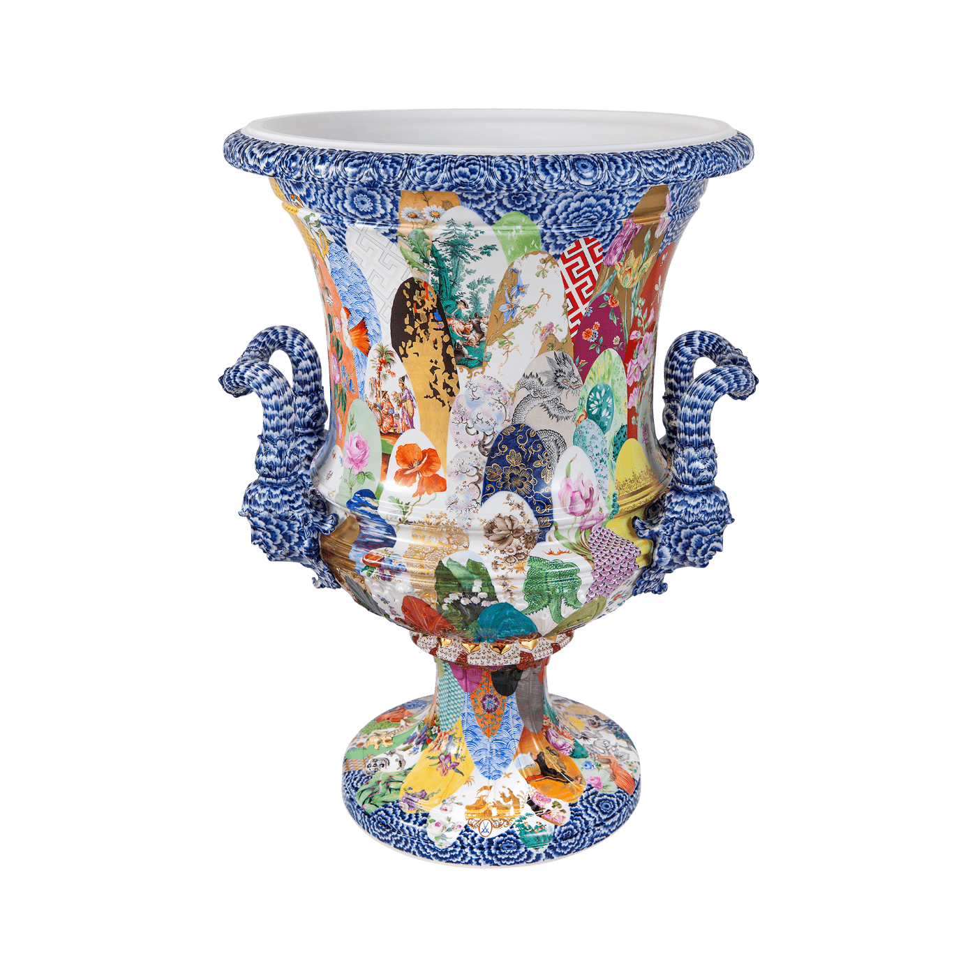 Vase Meissener Dekorwelten H 82 cm | Meissen Exklusiv - Kollektion 955380 - 50m45 - Meissen Weimar