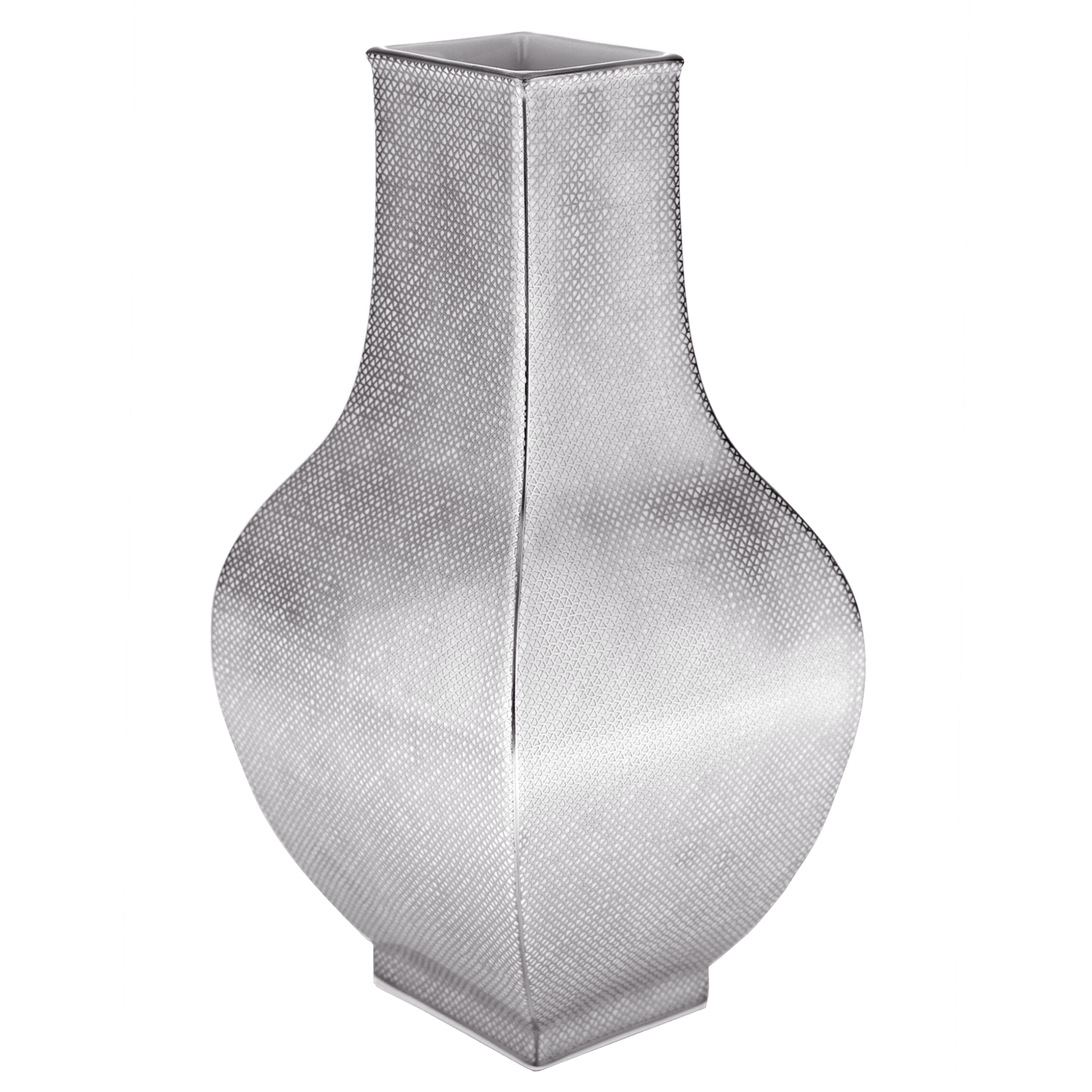 Vase, Mesh Platin, H 25,5 cm | Meissen Cosmopolitan 79a129 - 50262 - Meissen Weimar