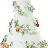 Vase mit Blütenbelag, Weiß, H 26 cm | Meissen Limitierte Meisterwerke