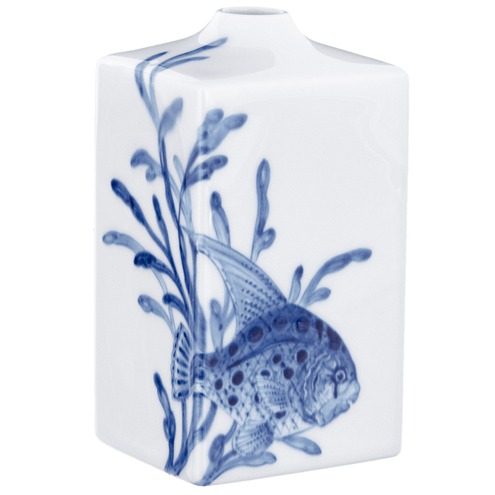 Vase, "Blue Treasures", Fisch, H 15,5 cm | Accessoires Meissen Cosmopolitan