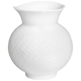 Vase, mittlere Größe, H 13,5 cm, Weiß | Accessoires Meissen Wellenspiel Relief