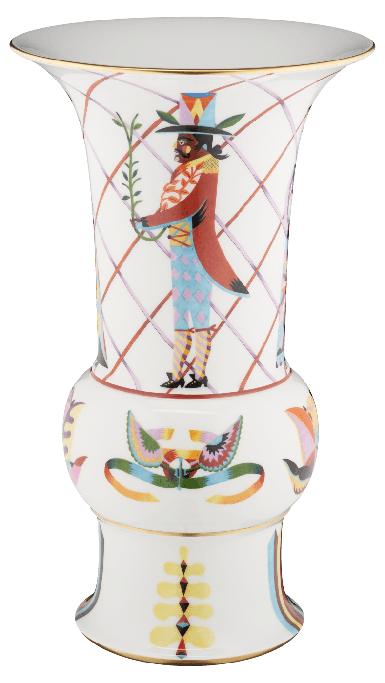 Vase, Olaf Hajek Flower Guards, H 42 cm | Meissen Vasen Kollektion 65c058 - 50410 - Meissen Weimar