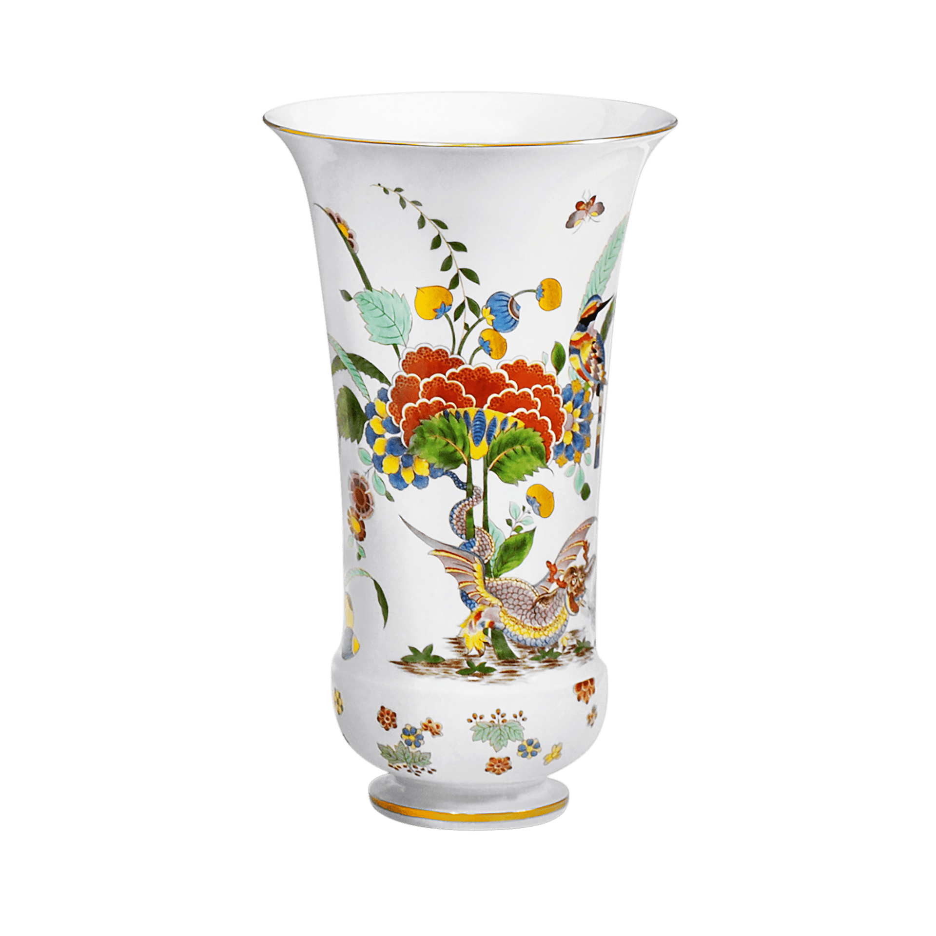 Vase Ostasiatischen Blumenmotiven, H 41,5 cm | Meissen Exklusiv - Kollektion 581980 - 50401 - Meissen Weimar