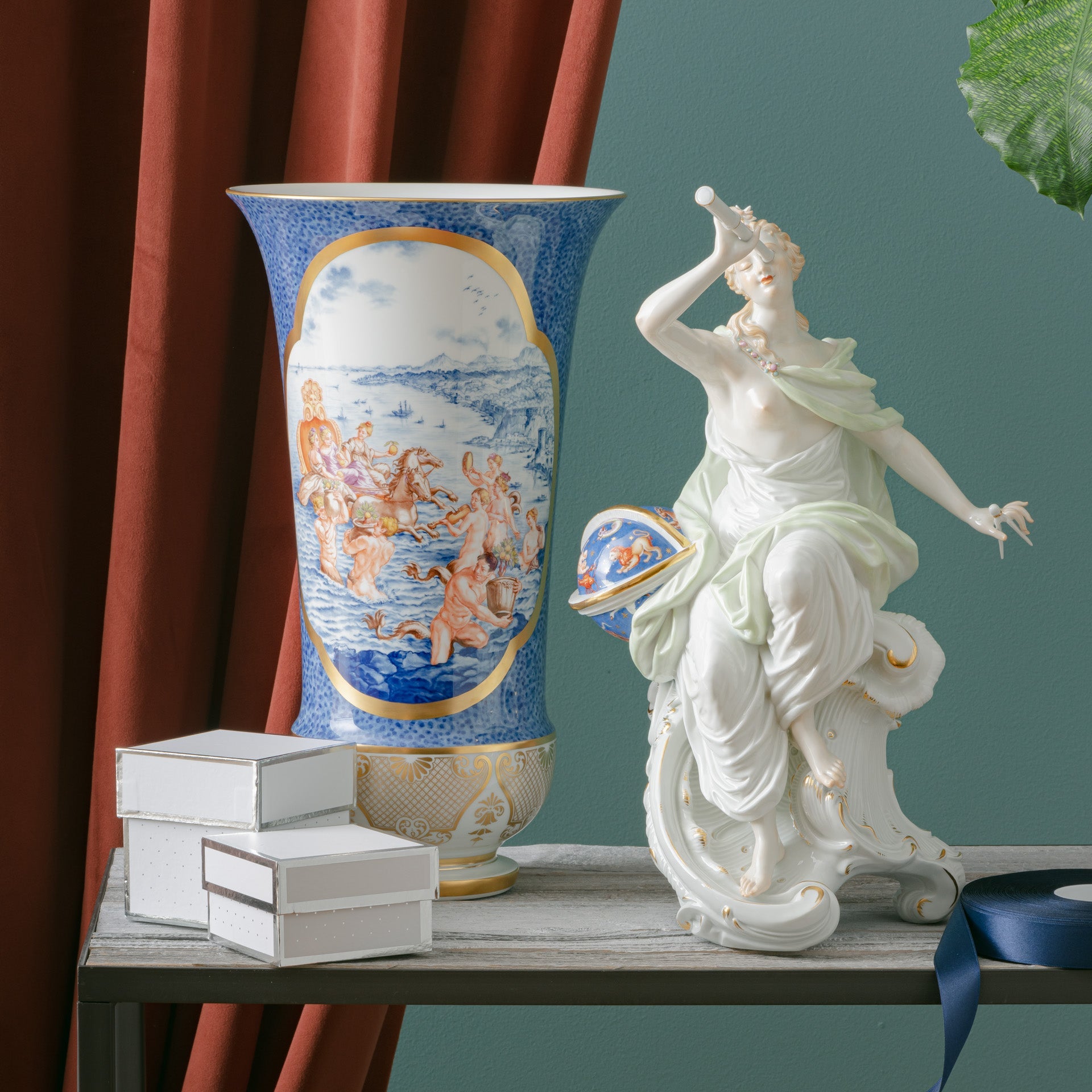 Vase, Paradiesgärten, H 41,5 cm, limitiert | Meissen Limitierte Meisterwerke 29b184 - 50401 - Meissen Weimar