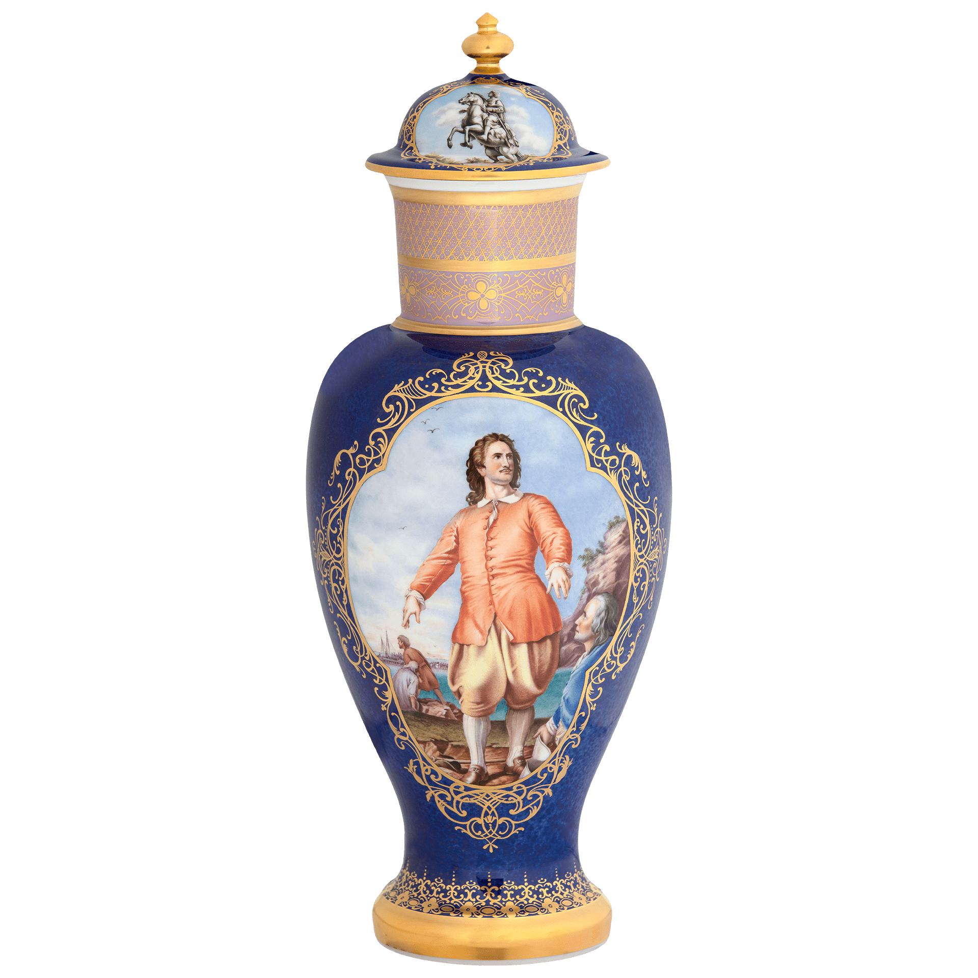 Vase Peter der Große Portrait, Limitiert, H 39,5 cm | Meissen Limitierte Meisterwerke 29b384 - 51188 - Meissen Weimar