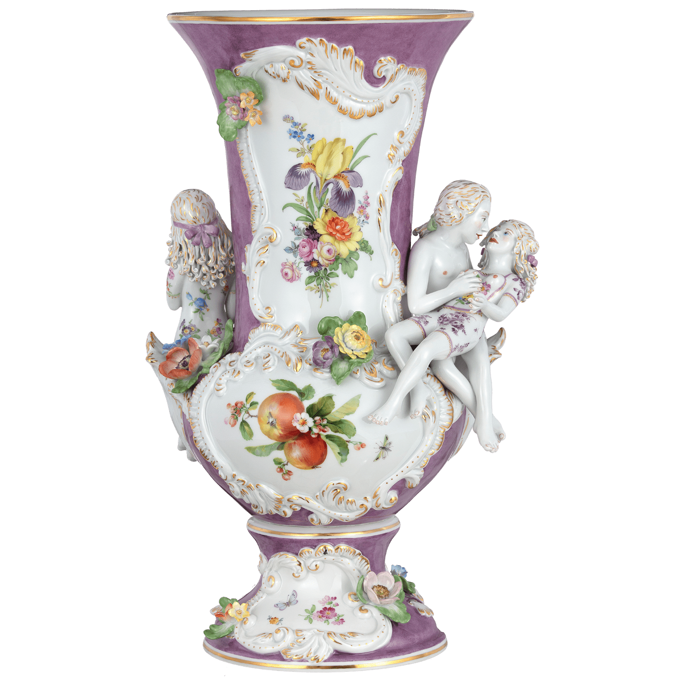 Vase Porzellan H 45 cm limitiert | Meissen Limitierte Meisterwerke 65c028 - 81m12 - Meissen Weimar