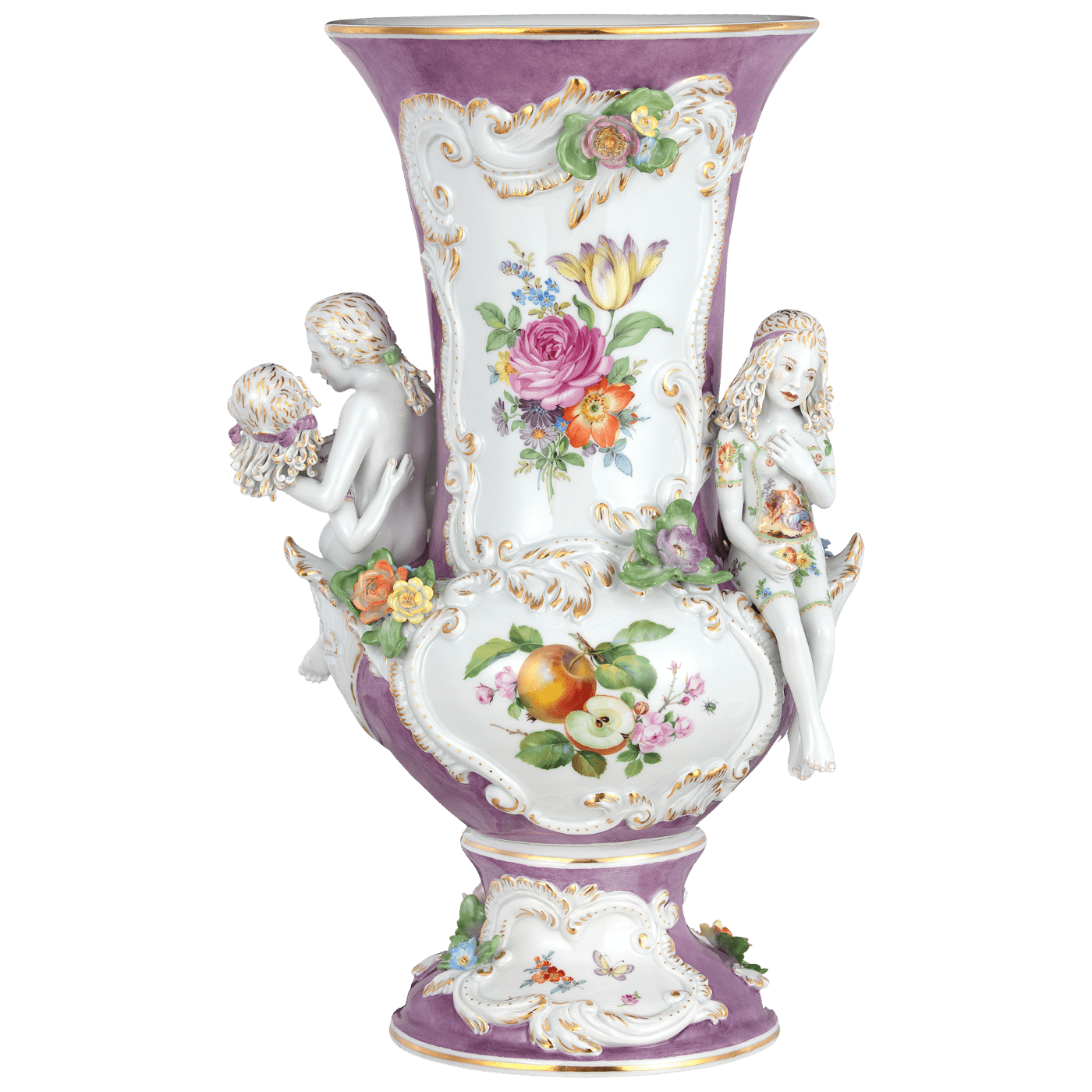 Vase Porzellan H 45 cm limitiert | Meissen Limitierte Meisterwerke 65c028 - 81m12 - Meissen Weimar