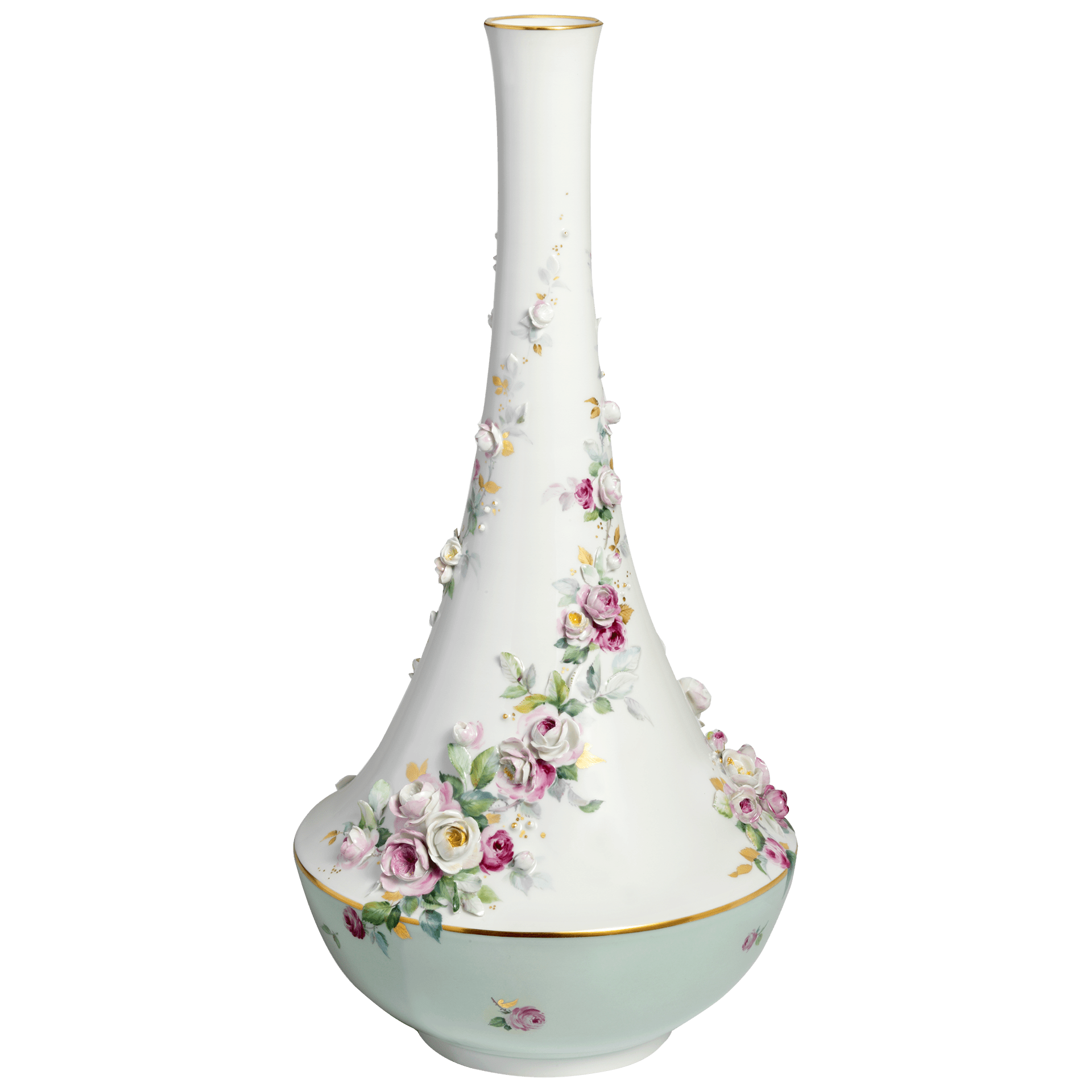 Vase Rosenromantik, H 48 cm | Meissen Limitierte Meisterwerke 932484 - 81451 - Meissen Weimar