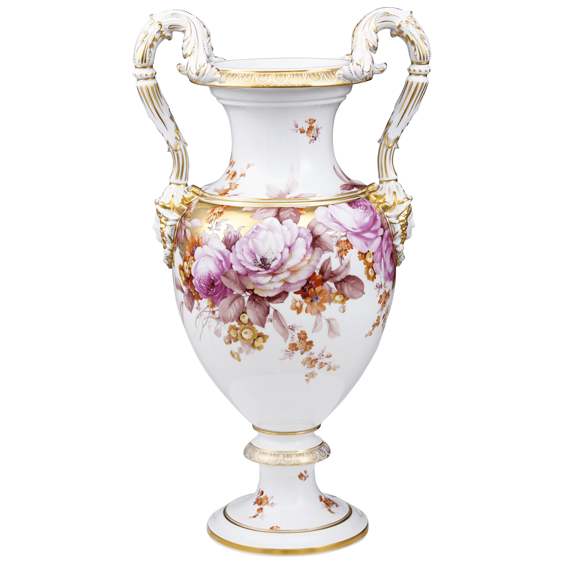 Vase Rosentraum H 52 cm | Meissen Limitierte Meisterwerke 138684 - 50m37 - Meissen Weimar