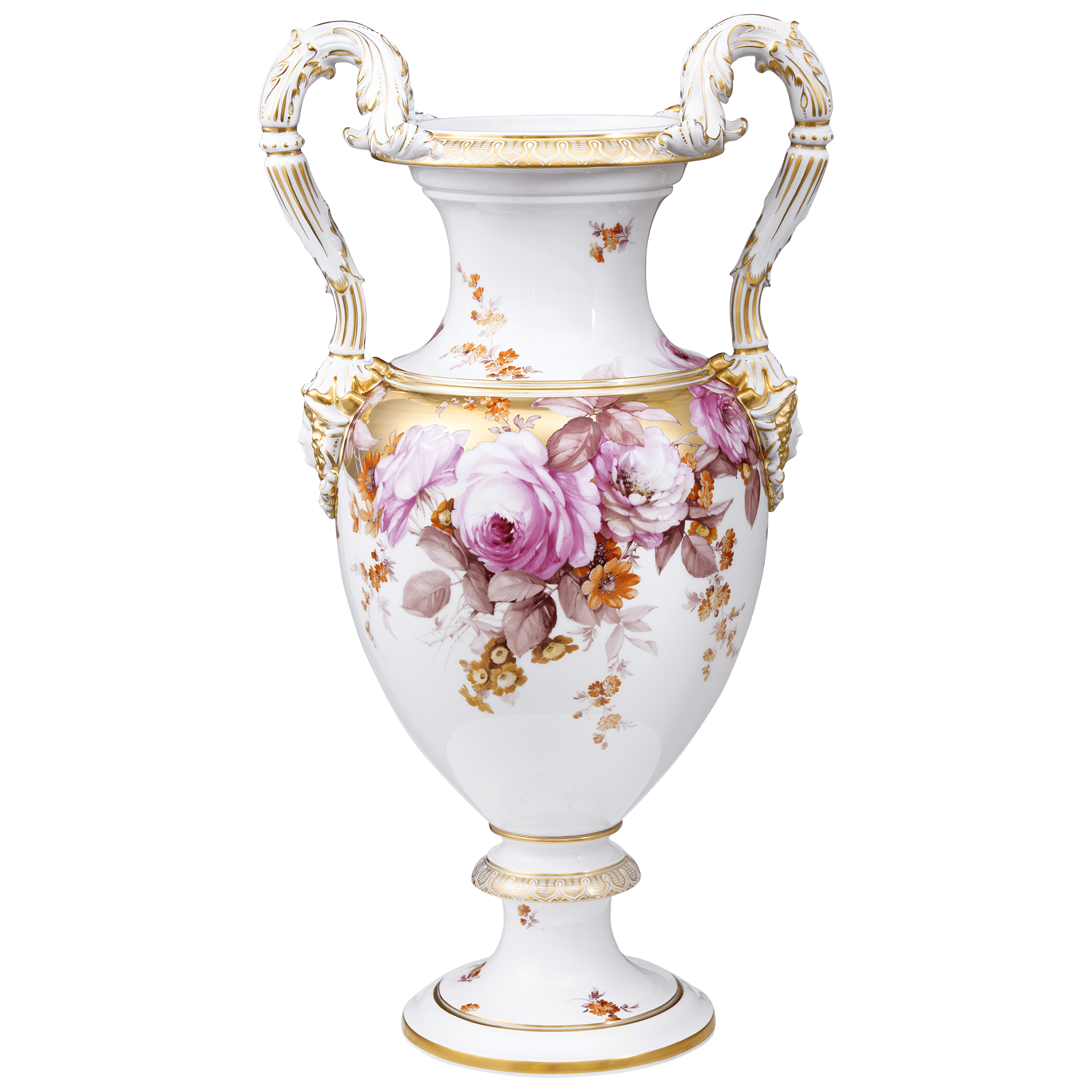 Vase Rosentraum H 52 cm | Meissen Limitierte Meisterwerke 138684 - 50m37 - Meissen Weimar
