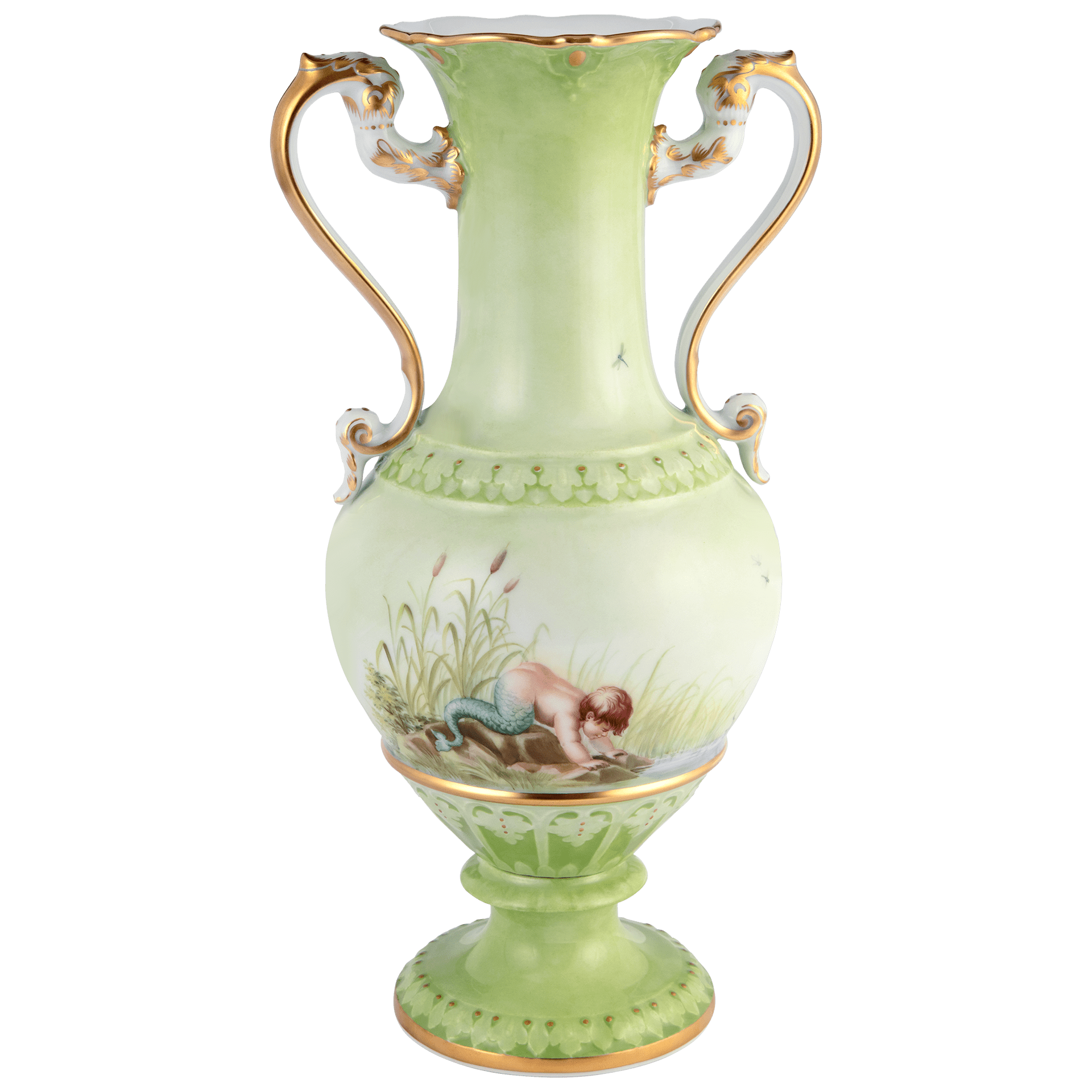 Vase Sagenhafte Melusine, H 29 cm, limitiert 15 Stück | Meissen Limitierte Meisterwerke 29b584 - 50m77 - Meissen Weimar