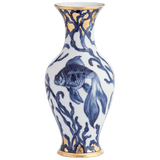Vase, Schleierfisch im Blasentang, H 24 cm | Meissen Neuer Ausschnitt