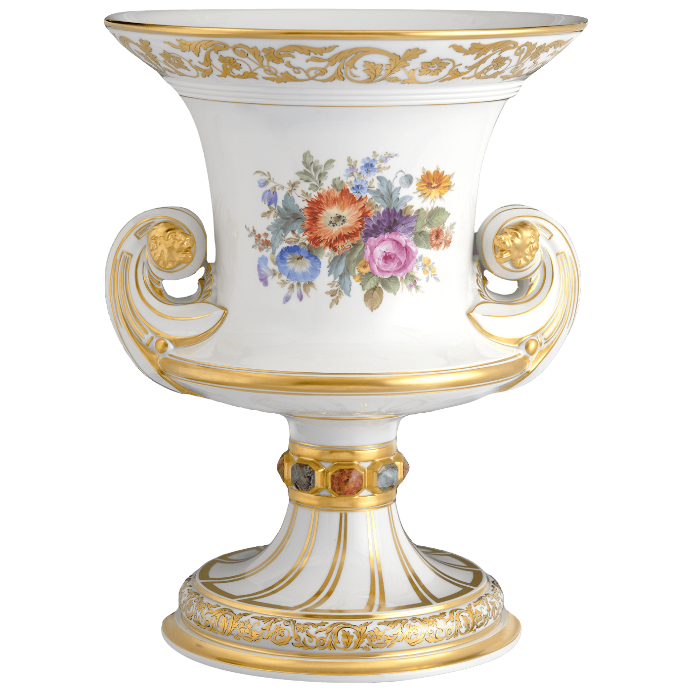 Vase Schloss Moritzburg, H 48,3 cm, Porzellan | Meissen Großer Ausschnitt 934062 - 50m21 - Meissen Weimar