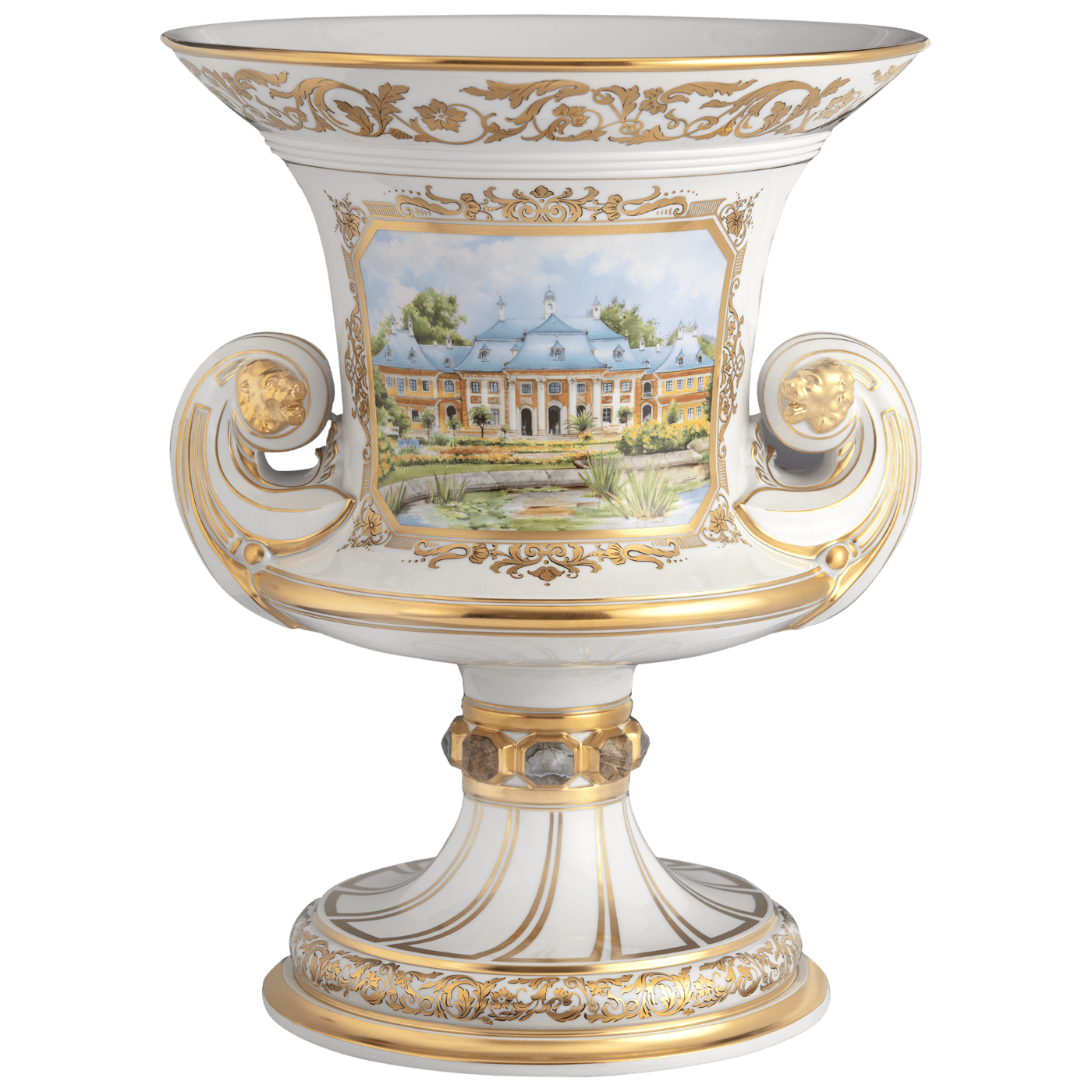 Vase Schloss Pillnitz, H 48,3 cm | Meissen Vasen Kollektion 934061 - 50m21 - Meissen Weimar