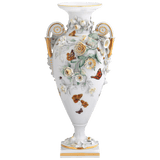 Vase, Schmetterlinge im Blütenmeer, H 36 cm, limitiert | Meissen Limitierte Meisterwerke