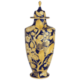 Vase Secret Garden, kobaltblau-gold, H 102 cm | Meissen Exklusiv-Kollektion
