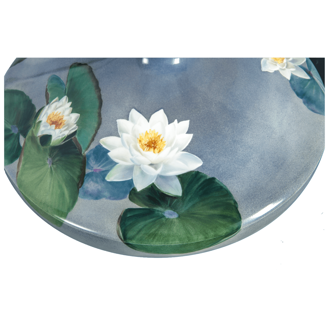Vase Seerosenteich, handbemalt, H 19,5 cm | Meissen Limitierte Meisterwerke 932m84 - 50559 - Meissen Weimar